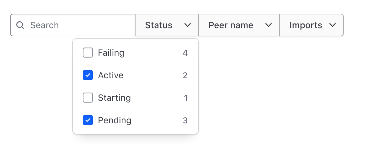 Filter concept equality example